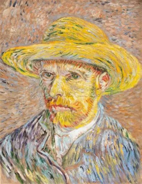 Van Gogh Self Portrait With Straw Hat