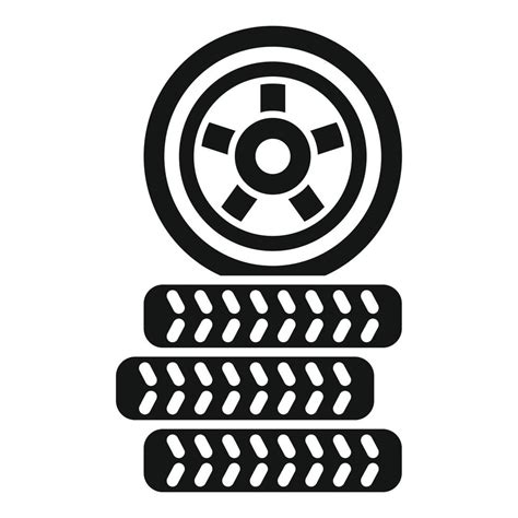 Car Wheels Icon Simple Vector Auto Tire Vector Art At Vecteezy