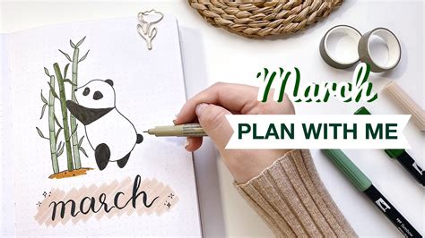 Plan With Me March Bullet Journal Setup Youtube