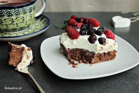 Ciasto na niedzielę szybkie i łatwe 19 Brownie z bitą śmietaną i