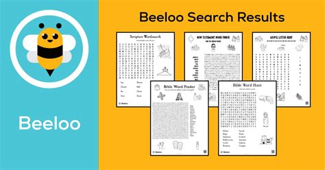 Old Testament Themed Word Searches Beeloo Printable Crafts And