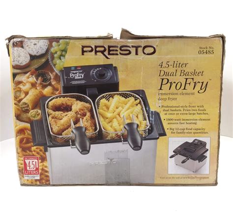 Presto Liter Dual Basket Profry Deep Fryer On Carousell