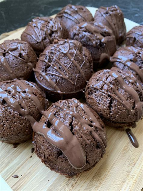 Double Choc Flourless Mud Cake Muffins Recipe