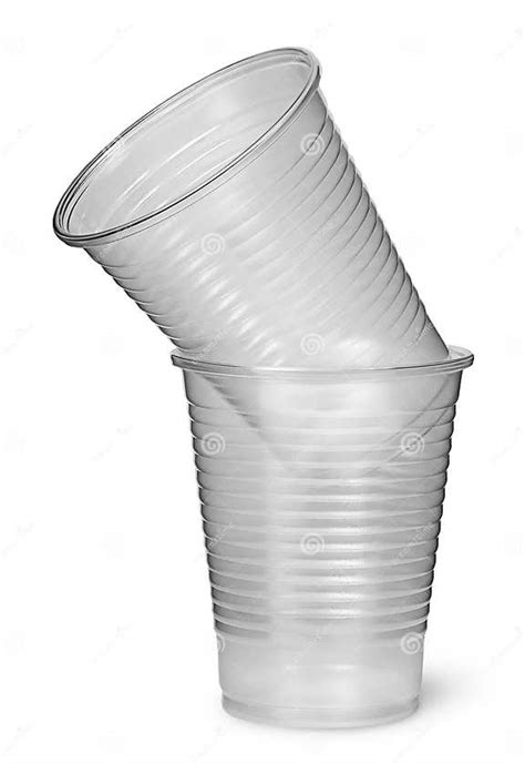 Two Plastic Cups Each Other Stock Photo Image Of Mocha Clipping