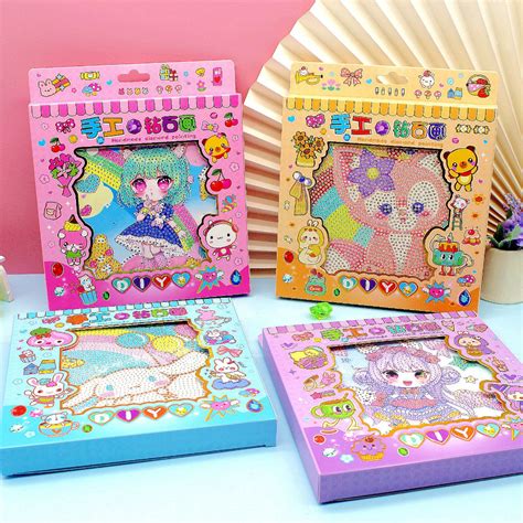 Jual Stiker Diy Diamond Painting Set Anime Girl Sanrio Series