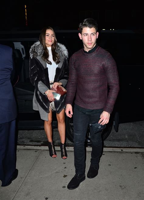 She Gave Him Adoring Gazes When He Didn T Know It Cute Nick Jonas And Olivia Culpo Pictures