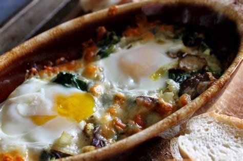 The Simple Treat Mushroom Thyme Parmesan Baked Eggs Baked Eggs