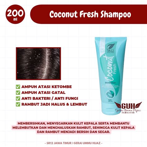 Jual Guh Coconut Fresh Shampoo Sr Sampo Kelapa Shampo Anti