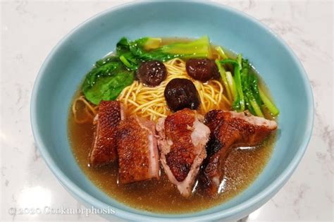 Chinese Egg Noodle Soup With Roasted Duck COOKMORPHOSIS