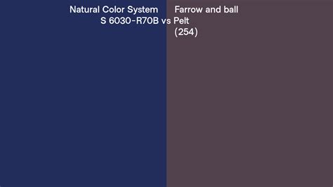 Natural Color System S R B Vs Farrow And Ball Pelt Side By