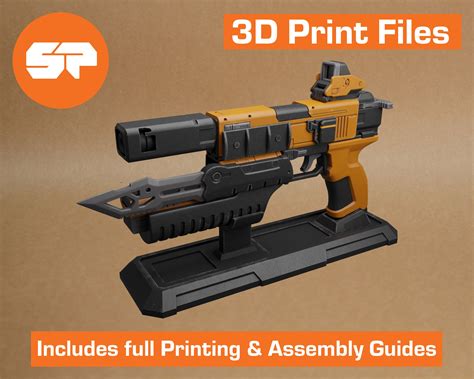 Borderlands Dahl Pistol 3d Model Stl File For 3d Printing Etsy