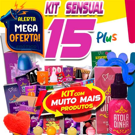 Kit Sex Shop 15 Produtos Especiais Eróticos Top Gel Sexy Lubrificante Intimo Anal E Outros Loj