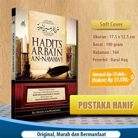 Jual Buku Hadits Arbain An Nawawi Matan Dan Terjemah Shopee Indonesia