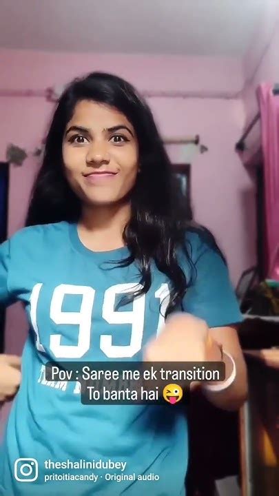 Lo Ji Maine V Kar Liya Transition 😜 Transition Trending Sareelove Youtube