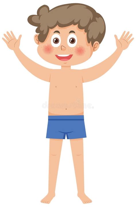 Cartoon Boys Swim Trunks Stock Illustrations 16 Cartoon Boys Swim