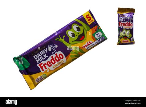 Packet Of Cadbury Dairy Milk Freddo Caramel Pack With One Bar Removed