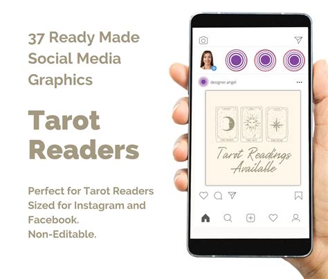 Tarot Instagram Template Ideal For Tarot Readers Pick A Card Etsy UK