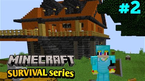 Minecraft Survival Series In Pojav Making House In Survival