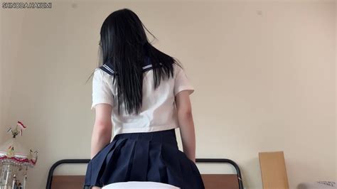 HA67Haku Wear Sailor Suit Sat On Me Stroking Her And Inserting Vibrator And Dildo Into Her