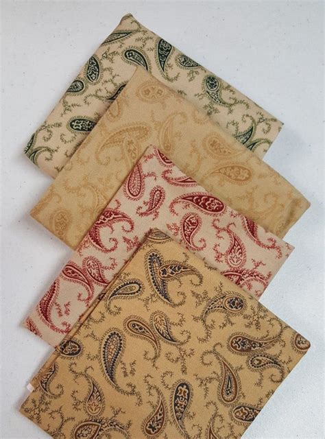 Jo Morton Fabric Bundle Paisley Fabric Vintage Jo Morton Fabric Cotton