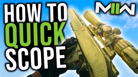 How To QUICKSCOPE In Modern Warfare 2 Quickscoping Tutorial Sniper