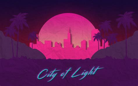 Retrowave Neon Typography Digital Art S Synthwave Photoshop