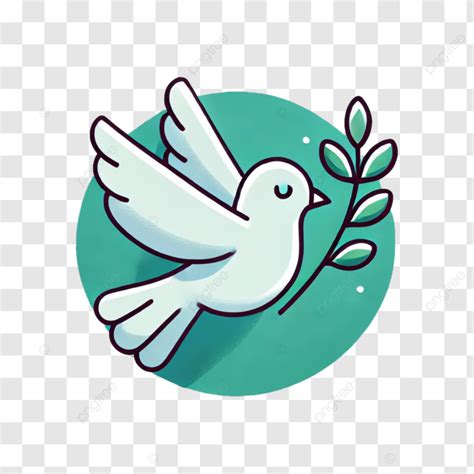 Peace Dove Olive Branch Cartoon Illustration Peace Dove Olive Branch