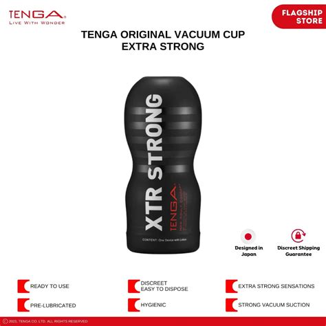 Tenga Original Vacuum Cup Extra Strong Male Sex Toy Mastubator Man Trainer Shopee Singapore