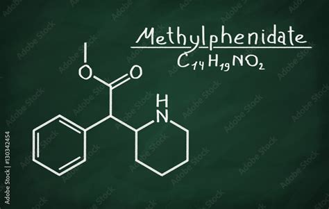 Structural Model Of Methylphenidate Stock Illustration Adobe Stock