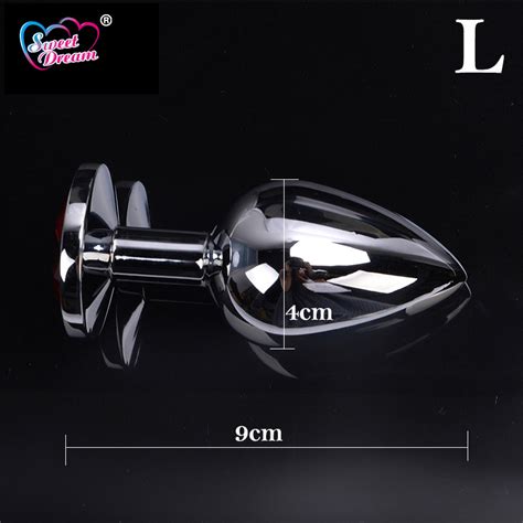 Sweet Dream Metal Anal Plug Stainless Steel Anal Beads Crystal Jewelry Adult Sex Toys Butt Plug