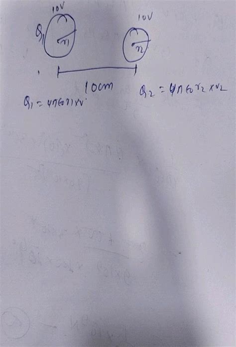 11 Two Conducting Spheres Of Radii 3 Cm And 1 Cm Ar Separated By A