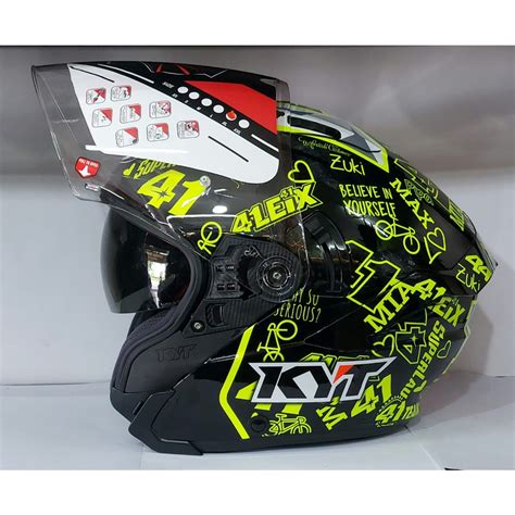 Jual KYT NFJ HELM KYT NF J Espargaro 2020 Rep ORIGINAL Shopee Indonesia