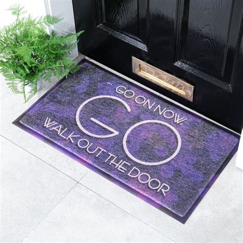 Purple Go On Now Go Doormat X Cm Artsy Mats