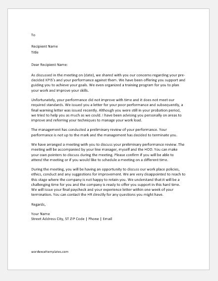 Warning Letter To Employee For Attendance Database Letter Template