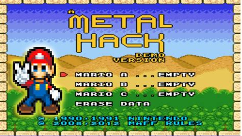 Super Mario World A Metal Hack スーパーマリオワールド：メタルハック Youtube