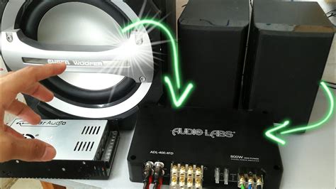 Como Conectar Amplificador 4C Con Subwoofer Y Medios YouTube