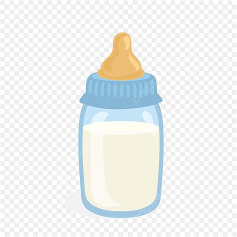 Glass Milk Bottle Clipart Vector Baby Bottle With Milk Milk Bottle