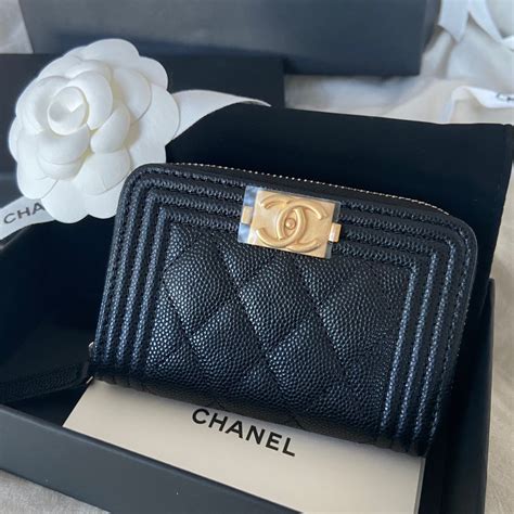 全新 Chanel Boy Coin Purse Card Holder Wallet 散紙包 銀包 名牌 手袋及銀包 Carousell