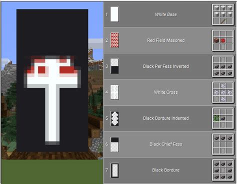 Banner White Red Mushroom Minecraft Banner Designs Minecraft