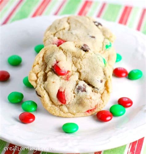 Christmas Cookies Mandm Chocolate Chip Cookies