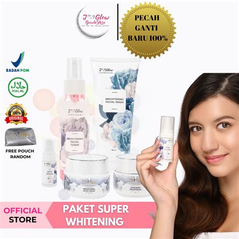 Jual Jglow Paket Super Whitening Untuk Kulit Susah Putih Jglow