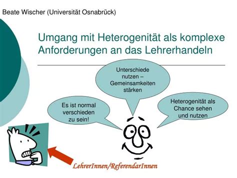 Ppt Umgang Mit Heterogenit T Als Komplexe Anforderungen An Das