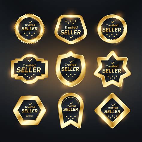 Trusted Seller Luxury Badge Vector Art At Vecteezy