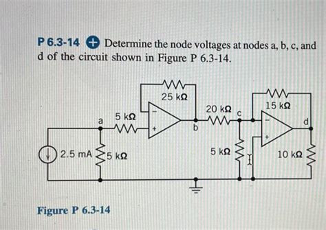 Solved P Determine The Node Voltages At Nodes A B Chegg