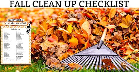 Fall Clean Up Free Checklist To Prepare Your House For Fall