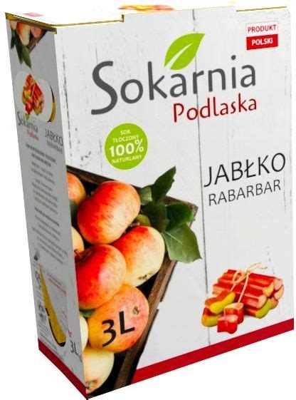 Sokarnia Podlaska Sok Jab Ko Rabarbar Rabarbaru L Wytrawny Ceny I