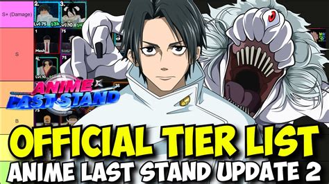 Official Anime Last Stand Update 2 Tier List Ft Yuta Boa Rias