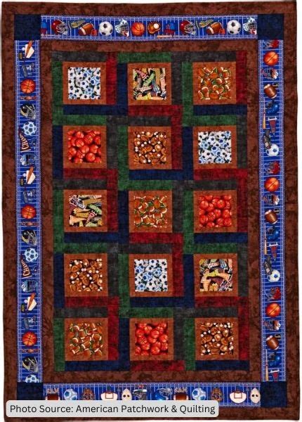 Top 6 Free Sports Quilt Patterns 7 Bonus Patterns For Sale I Love