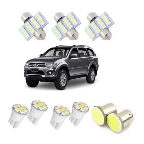 Kit Lampadas Completo Led Pajero Sport Teto Placa Re Interno Shopee