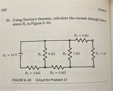 Solved 236Chapter821 Using Norton S Theorem Calculate The Chegg